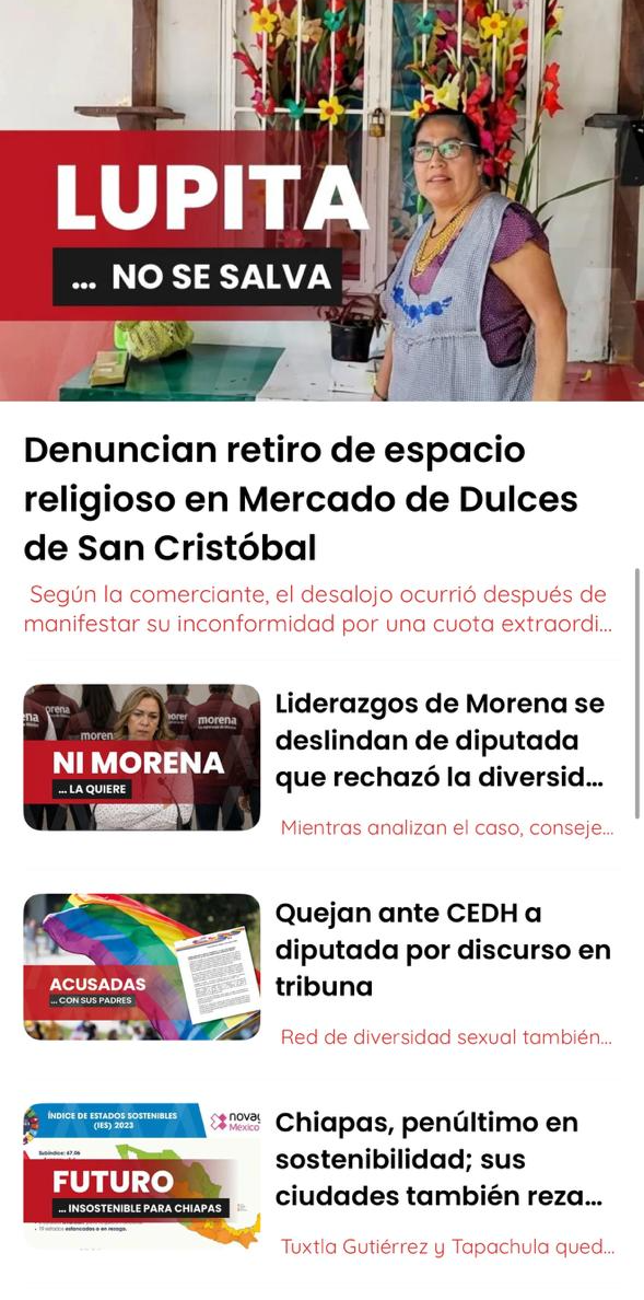 Noticias de Chiapas en tiempo real en la app Alerta Chiapas