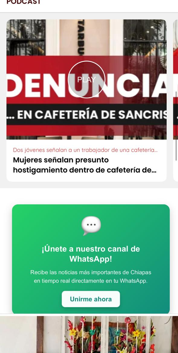 Podcast y canal de WhatsApp de Alerta Chiapas
