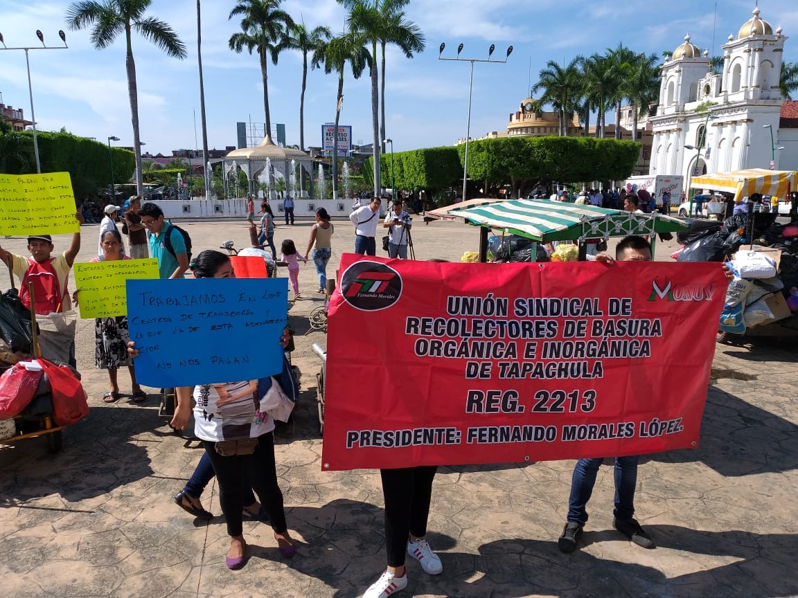 Ayuntamiento de Tapachula adeuda salarios a trabajadores
