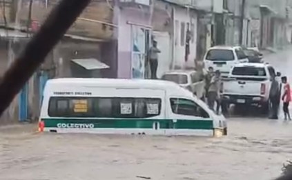 Hasta 70 llamadas de auxilio cuando llueve fuerte en Tuxtla