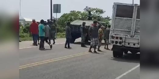 Enfrentamiento con presuntos traficantes deja tres heridos en Suchiate