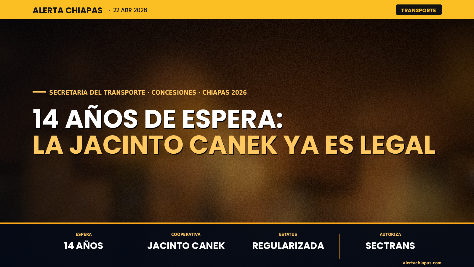 La Jacinto Canek regulariza sus camiones tras 14 años