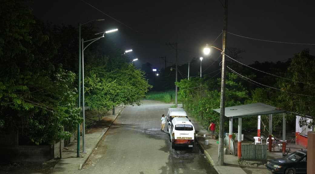 Adiós a la boca de lobo: Así quedó la iluminación en el Fraccionamiento El Jardín gracias al Ayuntamiento